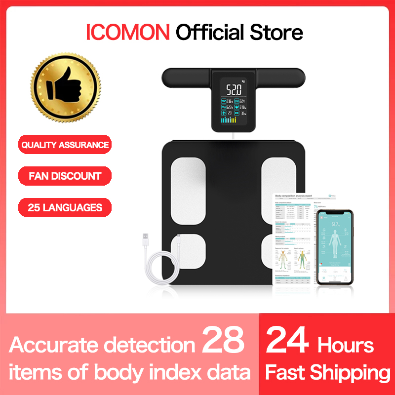 Digital Body Weight Scale - Smart 8-Elektroden-Körpergewichtswaage Neue Bioimpedanzwaage Elektronische digitale