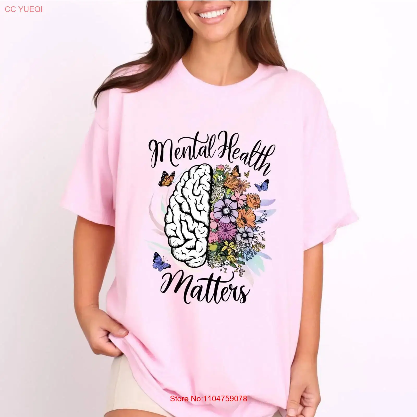 Health Wellness Nurse - Mental Health Matters T-Shirt für Krankenhauspersonal,