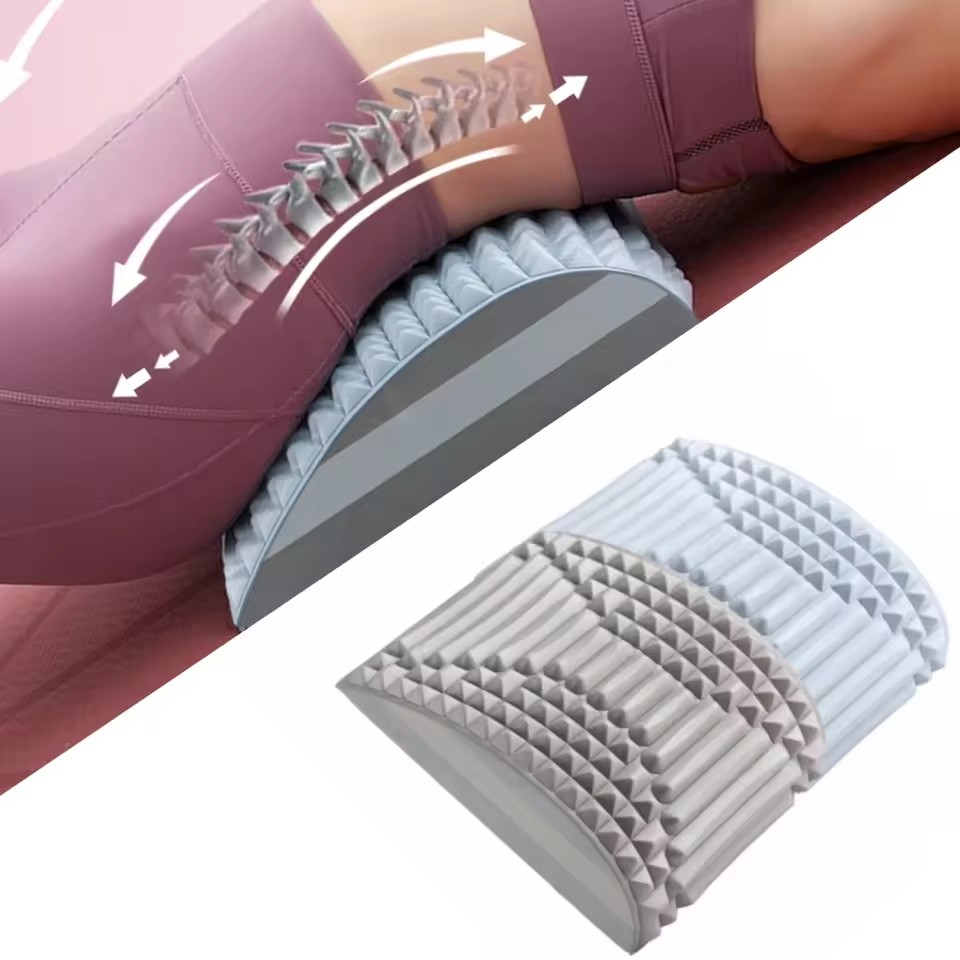 Back Stretcher Lumbar - Yoga-Rücken-Trainer Lendenwirbelstütze Haltungskorrektur-Kissen Formgebendes Massage-Pflegewerkzeug Muskelentspannung