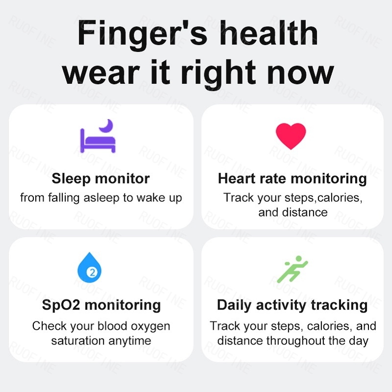 Ring R08 Qring Damen- und Herr – Blood Oxygen Monitor Bewertung und Preis