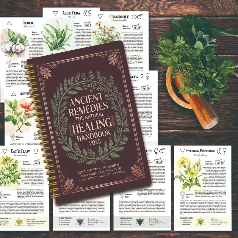 Natural Remedies Handbuch mit  – Health & Wellness Vector Bewertung und Preis