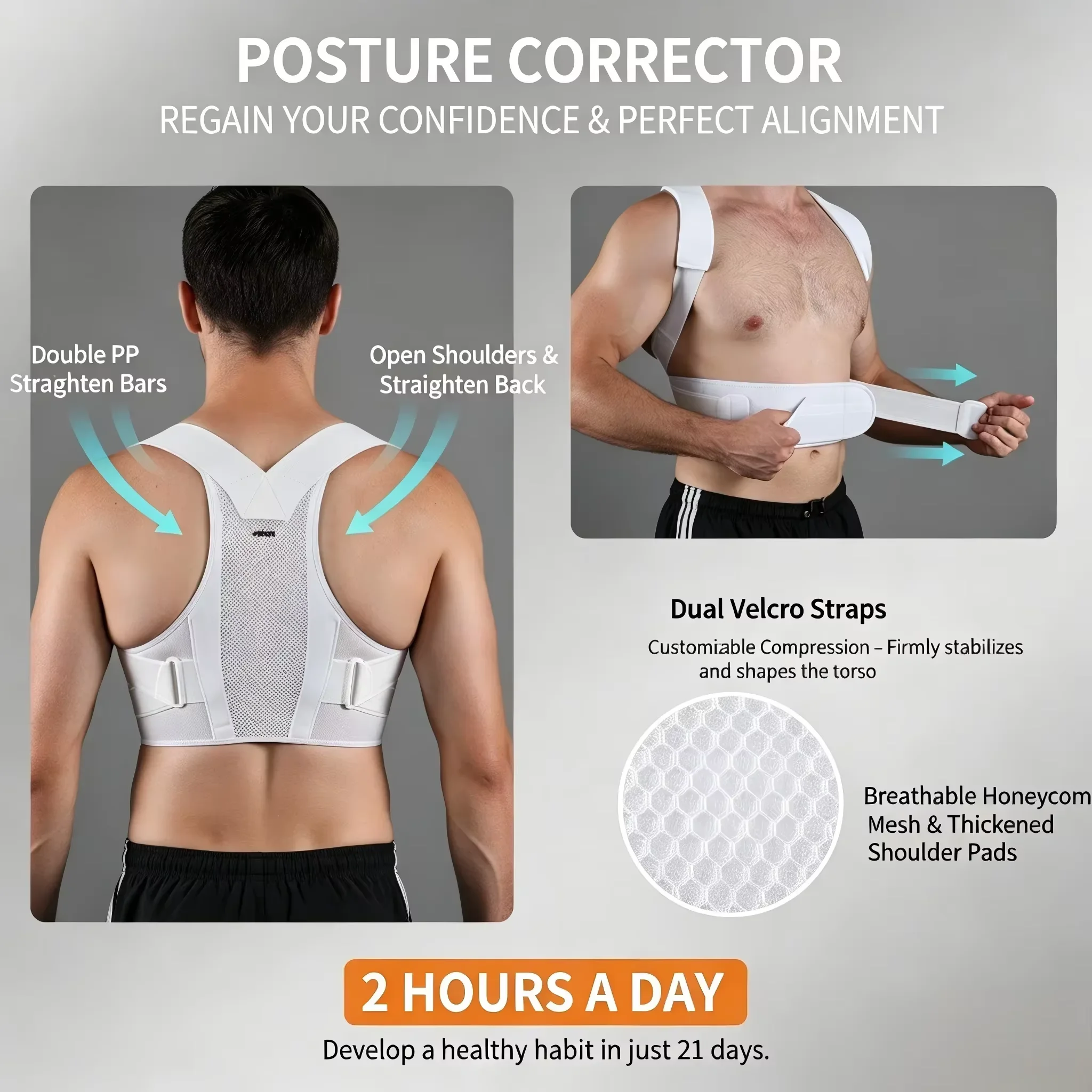 VBOSI Verstellbarer Haltungsko – Posture Corrector Back Brace Bewertung und Preis