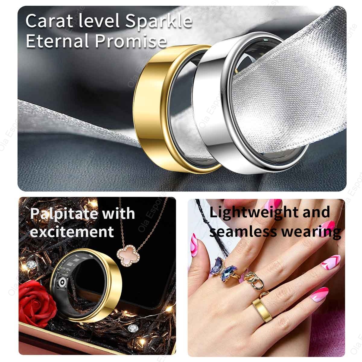 Titan-Legierung Smart Ring, Ge – Blood Oxygen Monitor Bewertung und Preis